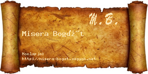 Misera Bogát névjegykártya